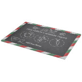 Santa melk en koekjes dienblad snijplank (Hoek)