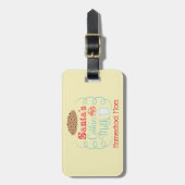 Santa Melk en Koekjes Homeschool Mam Bagagelabel (Voorkant verticaal)