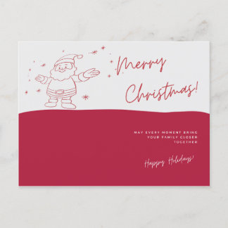 Santa Merry Christmas Briefkaart