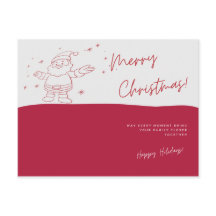 Santa Merry Christmas Briefkaart