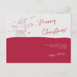 Santa Merry Christmas Briefkaart