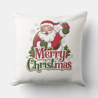 Santa Merry Christmas Day Design – feestelijke vak Kussen