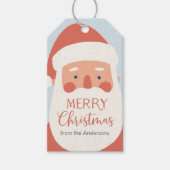 Santa Merry Christmas Holiday Cadeaulabel (Voorkant)
