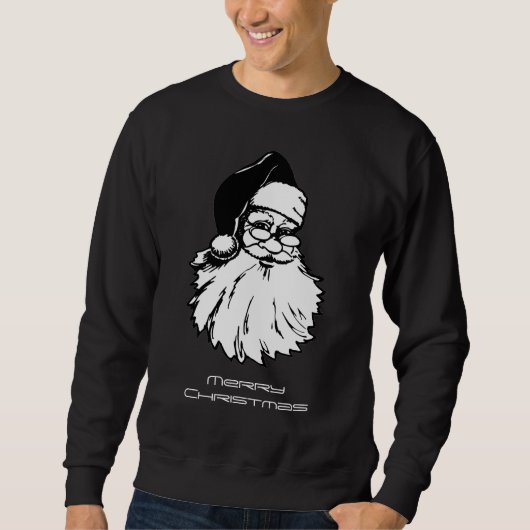  Santa Merry Christmas Mannen Sweatshirt (Voorkant)