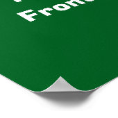 Santa Merry Christmas Modern Ho Ho Ho Name Poster (Hoek)