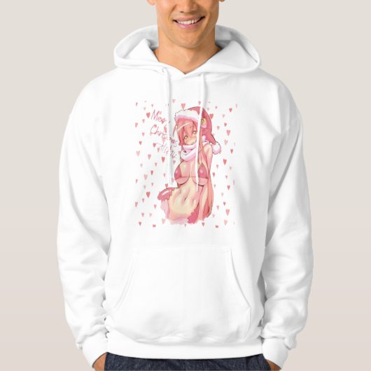 Santa Merry Christmas sexy Anime Bikini Hoodie (Voorkant)