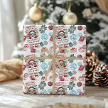 Santa Merry Christmas Speciale Aanbieding Cadeaupapier<br><div class="desc">Retro Kerst Schattige Gepersonaliseerde Baby Kinder</div>
