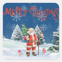 Santa Merry Cristmas Sticker