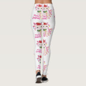 santa merry kerst axolotl leggings (Achterkant)