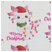 santa merry kerst axolotl stof (Close Up)