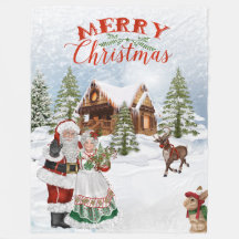 Santa Merry kerstgeblanket
