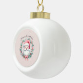 Santa Merry-kerstOrnament Keramische Bal Ornament (Rechts)
