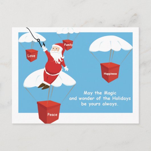 Santa Message Feestdagenkaart (Voorkant)