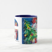 SANTA MET BALLOONS EN CHRISTMAS TREE G MONOGRAM MOK (Midden)