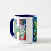 SANTA MET BALLOONS EN CHRISTMAS TREE H MONOGRAM MOK (Voorkant links)