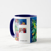 SANTA MET BALLOONS EN CHRISTMAS TREE VAN MONOGRAM MOK (Voorkant links)