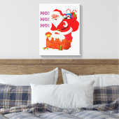 SANTA MET CHRISTMAS PRESENTS, HO! HO! HO! CANVAS AFDRUK (Insitu (Slaapkamer))