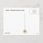 SANTA MET CHRISTMAS TREE EN GIFTS FEESTDAGENKAART (Achterkant)