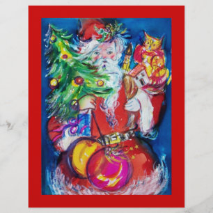 SANTA MET CHRISTMAS TREE EN GIFTS FLYER