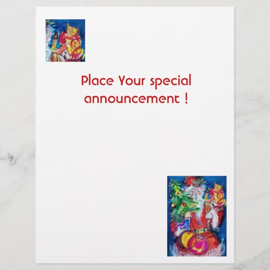 SANTA MET CHRISTMAS TREE EN GIFTS FLYER (Achterkant)