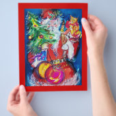 SANTA MET CHRISTMAS TREE EN GIFTS FLYER (Hand)