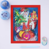 SANTA MET CHRISTMAS TREE EN GIFTS FLYER (Enkel)