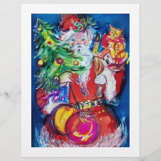 SANTA MET CHRISTMAS TREE EN GIFTS FLYER (Voorkant)
