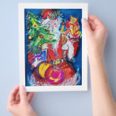 SANTA MET CHRISTMAS TREE EN GIFTS FLYER (Hand)