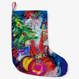 SANTA MET CHRISTMAS TREE EN GIFTS KLEINE KERSTSOK