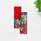 SANTA MET CHRISTMAS TREE EN GIFTS MINI VISITEKAARTJES (Bureau)