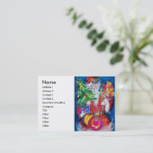 SANTA MET CHRISTMAS TREE EN GIFTS VISITEKAARTJE (Staand voorkant)