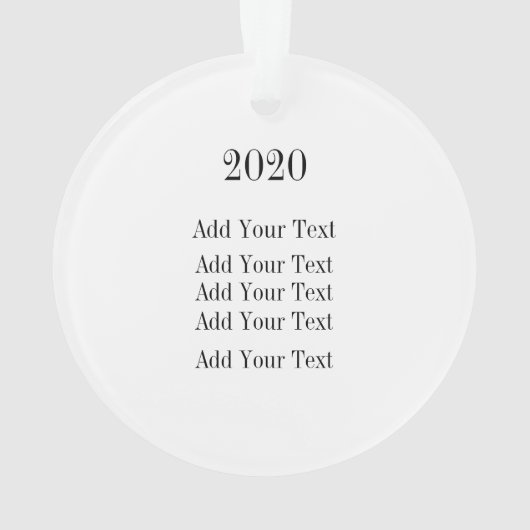 Santa met Face Mask Ornament (achterkant)