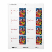 SANTA MET GIFTS ETIKET (Full Sheet)