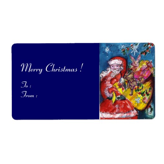 SANTA MET GIFTS ETIKET (Voorkant)