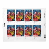SANTA MET GIFTS ETIKET (Full Sheet)