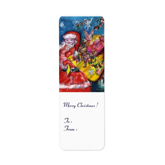 SANTA MET GIFTS ETIKET (Voorkant)