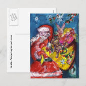 SANTA MET GIFTS FEESTDAGENKAART (Voorkant / Achterkant)