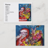 SANTA MET GIFTS VISITEKAARTJE (Voorkant / Achterkant)