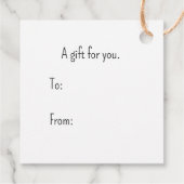  Santa met Holly Gift Labels (Achterkant)