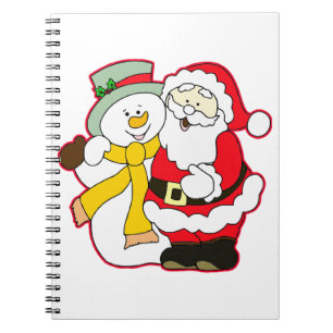 SANTA MET ICE-MAN IN CHRISTMAS. HO! HO! HO! NOTITIEBOEK