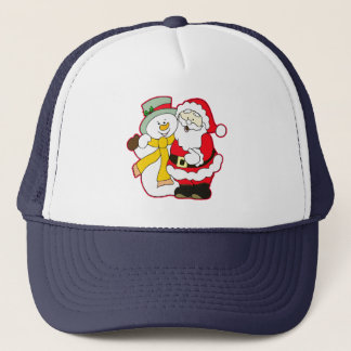 SANTA MET ICE-MAN IN CHRISTMAS. HO! HO! HO! TRUCKER PET