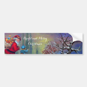 SANTA MET KIND IN WINTER SNEE BUMPERSTICKER