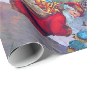 SANTA MET KIND IN WINTER SNEE CADEAUPAPIER (Rol Hoek)