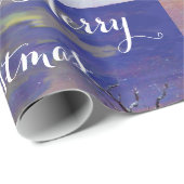 SANTA MET KIND IN WINTER SNEE CADEAUPAPIER (Rol Hoek)