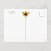 SANTA MET KIND IN WINTER SNEE LANDSCAPE FEESTDAGENKAART (Achterkant)