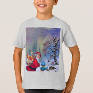 SANTA MET KIND IN WINTER SNEE T-SHIRT