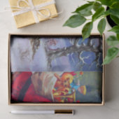 SANTA MET KIND IN WINTER SNEE TISSUEPAPIER (Geschenk)