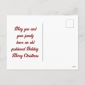  Santa met kinderen vakantie Briefkaart (Achterkant)