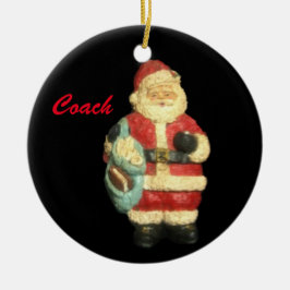 SANTA MET MAPS COACH CHRISTMAS ORNAMENT