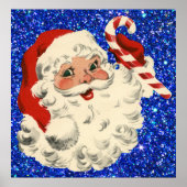  santa met poster van snoepriet (Voorkant)